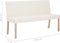 vidaXL - Bankje - 139,5 - cm - kunstleer - crème