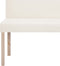 vidaXL - Bankje - 139,5 - cm - kunstleer - crème