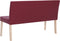 vidaXL - Bankje - 139,5 - cm - kunstleer - wijnrood