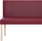 vidaXL - Bankje - 139,5 - cm - kunstleer - wijnrood