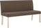 vidaXL - Bankje - 139,5 - cm - polyester - bruin