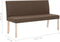 vidaXL - Bankje - 139,5 - cm - polyester - bruin