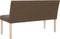 vidaXL - Bankje - 139,5 - cm - polyester - bruin