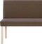 vidaXL - Bankje - 139,5 - cm - polyester - bruin