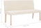 vidaXL - Bankje - 139,5 - cm - polyester - crème