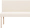 vidaXL - Bankje - 139,5 - cm - polyester - crème