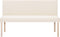 vidaXL - Bankje - 139,5 - cm - polyester - crème