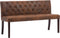 vidaXL - Bankje - 148,5 - cm - kunstsuède - bruin