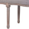 vidaXL - Bankje - 150x40x48 - cm - linnen - massief - hout - donkergrijs