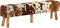 vidaXL - Bankje - 160x28x50 - cm - echt - geitenleer - bruin - en - wit