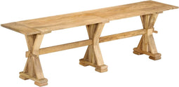 vidaXL - Bankje - 160x35x45 - cm - massief - mangohout