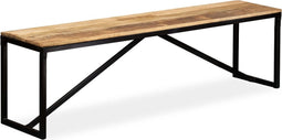 vidaXL - Bankje - 160x35x45 - cm - massief - mangohout
