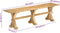 vidaXL - Bankje - 160x35x45 - cm - massief - mangohout