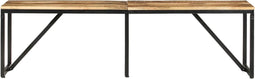 vidaXL - Bankje - 160x35x46 - cm - massief - mangohout
