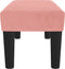 vidaXL - Bankje - 70x30x30 - cm - fluweel - roze