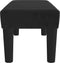vidaXL - Bankje - 70x30x30 - cm - fluweel - zwart