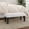 vidaXL - Bankje - 70x30x30 - cm - kunstleer - wit