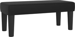 vidaXL - Bankje - 70x30x30 - cm - kunstleer - zwart