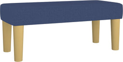 vidaXL - Bankje - 70x30x30 - cm - stof - blauw