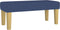 vidaXL - Bankje - 70x30x30 - cm - stof - blauw