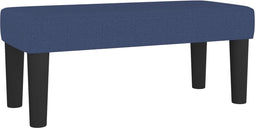 vidaXL - Bankje - 70x30x30 - cm - stof - blauw
