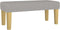 vidaXL - Bankje - 70x30x30 - cm - stof - lichtgrijs