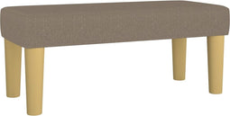 vidaXL - Bankje - 70x30x30 - cm - stof - taupe