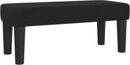 vidaXL - Bankje - 70x30x30 - cm - stof - zwart