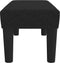 vidaXL - Bankje - 70x30x30 - cm - stof - zwart