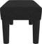 vidaXL - Bankje - 70x30x30 - cm - stof - zwart