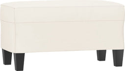 vidaXL - Bankje - 70x35x41 - cm - kunstleer - crèmekleurig