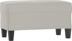 vidaXL - Bankje - 70x35x41 - cm - microvezelstof - lichtgrijs