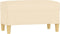 vidaXL - Bankje - 70x35x41 - cm - stof - crèmekleurig