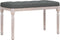vidaXL - Bankje - 80x40x49 - cm - stof - donkergrijs