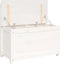 vidaXL - Bankje - 80x41x77 - cm - massief - grenenhout - wit