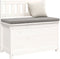 vidaXL - Bankje - 80x41x77 - cm - massief - grenenhout - wit