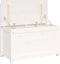 vidaXL - Bankje - 80x41x77 - cm - massief - grenenhout - wit