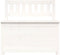 vidaXL - Bankje - 80x41x77 - cm - massief - grenenhout - wit