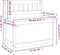 vidaXL - Bankje - 80x41x77 - cm - massief - grenenhout - zwart