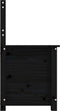 vidaXL - Bankje - 80x41x77 - cm - massief - grenenhout - zwart