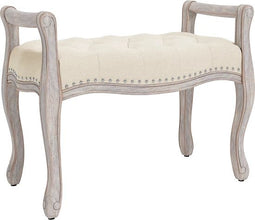 vidaXL - Bankje - 80x45x60 - cm - linnen