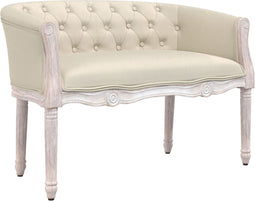 vidaXL - Bankje - 80x56x69 - cm - linnen