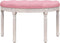vidaXL - Bankje - 81,5x41x49 - cm - fluweel - roze