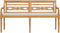 vidaXL - Bankje - Batavia - met - kussen - 150 - cm - massief - teakhout