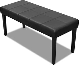 vidaXL - Bankje - kunstleer - zwart