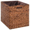 vidaXL - Bankje - met - 2 - manden - 71x40x42 - cm - zeegras - bruin