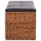 vidaXL - Bankje - met - 2 - manden - 71x40x42 - cm - zeegras - bruin