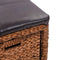 vidaXL - Bankje - met - 2 - manden - 71x40x42 - cm - zeegras - bruin