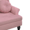 vidaXL - Bankje - met - kussens - 120,5x65x75 - cm - fluweel - roze