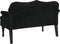 vidaXL - Bankje - met - kussens - 120,5x65x75 - cm - fluweel - zwart